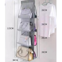 نگهدارنده و آویز کیف داخل کمد مدل 4 طبقه